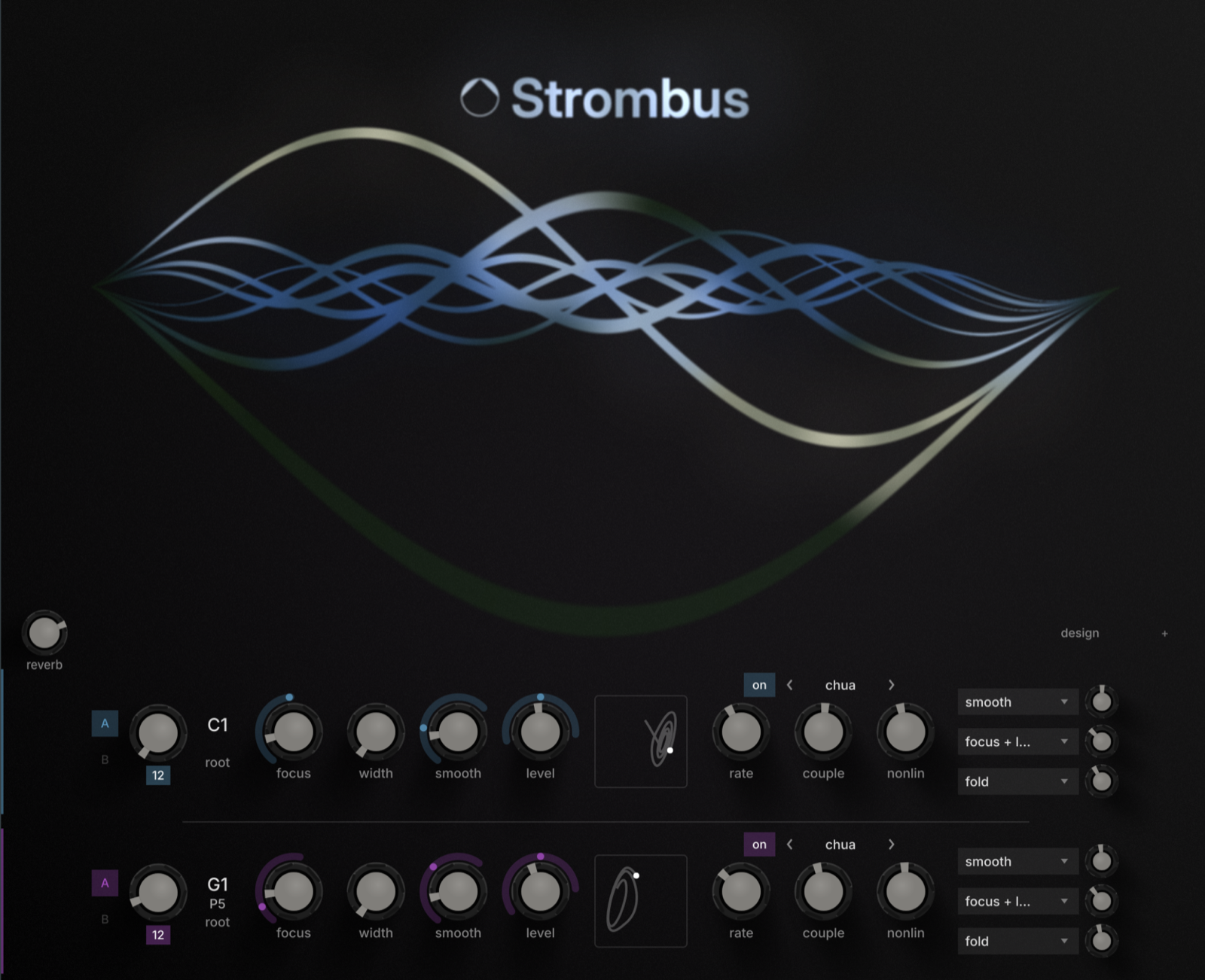 Strombus, a dual harmonic oscillator synthesizer by Ironwood Labs